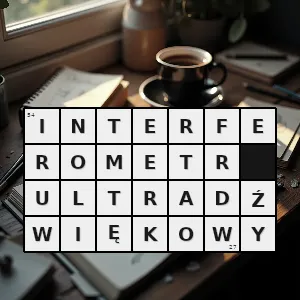 Rozwiązanie krzyżówki: przyrząd pomiarowy wykorzystujący zjawisko interferencji fal akustycznych - interferometr ultradźwiękowy | hasła, synonimy i podpowiedzi Hasło krzyżówkowe przyrząd pomiarowy wykorzystujący zjawisko interferencji fal akustycznych - interferometr ultradźwiękowy – rozwiązanie, synonimy, podpowiedzi i definicje krzyżówkowe